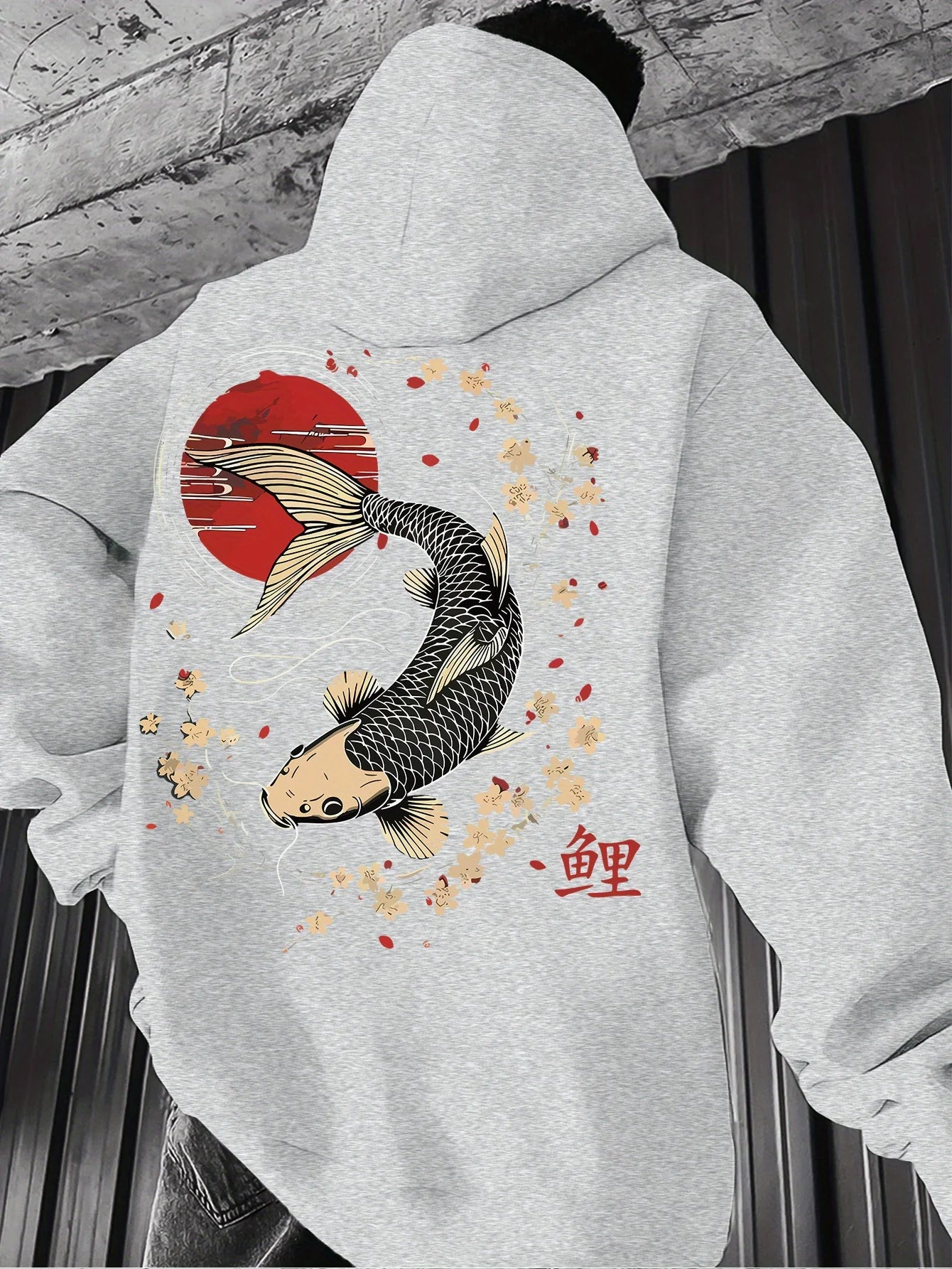 Koi Print Hoodie