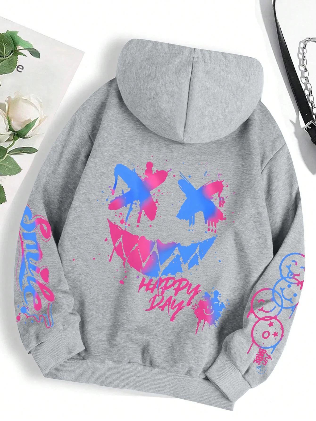 Graffiti Print Hoodie