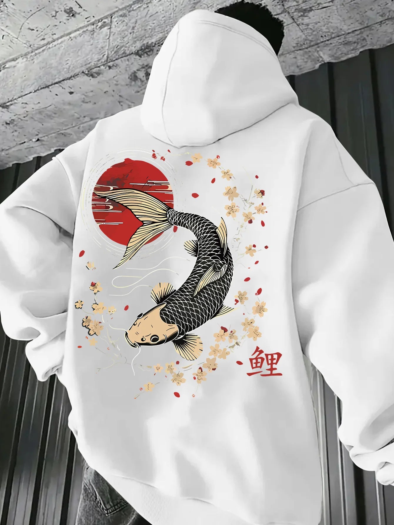 Koi Print Hoodie