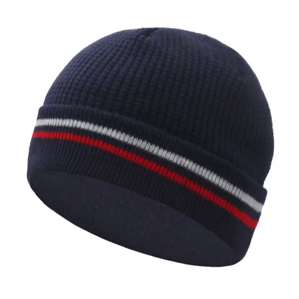 Striped Knit Beanie