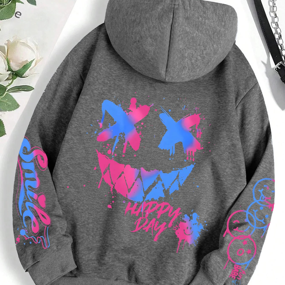 Graffiti Print Hoodie