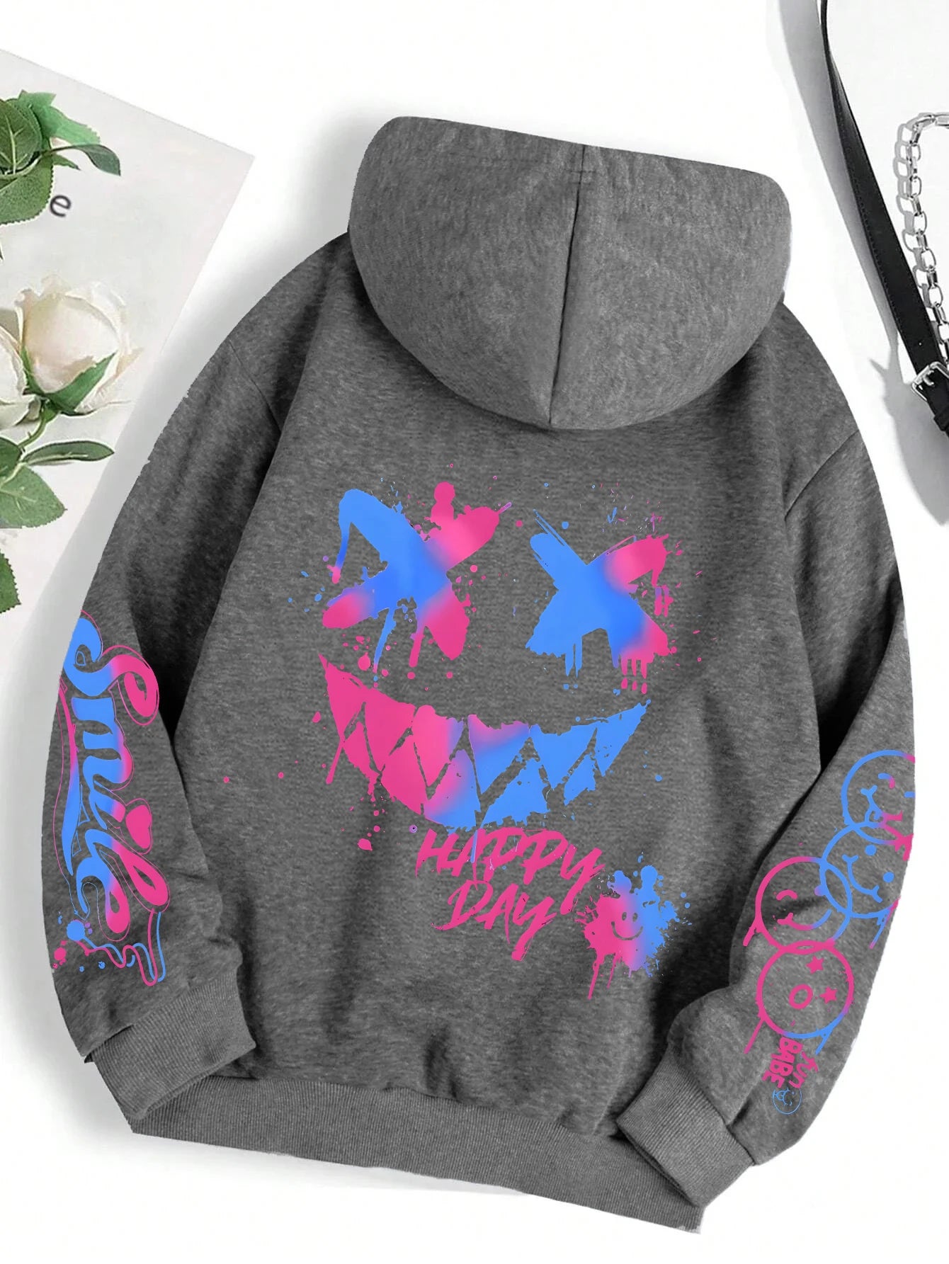 Graffiti Print Hoodie