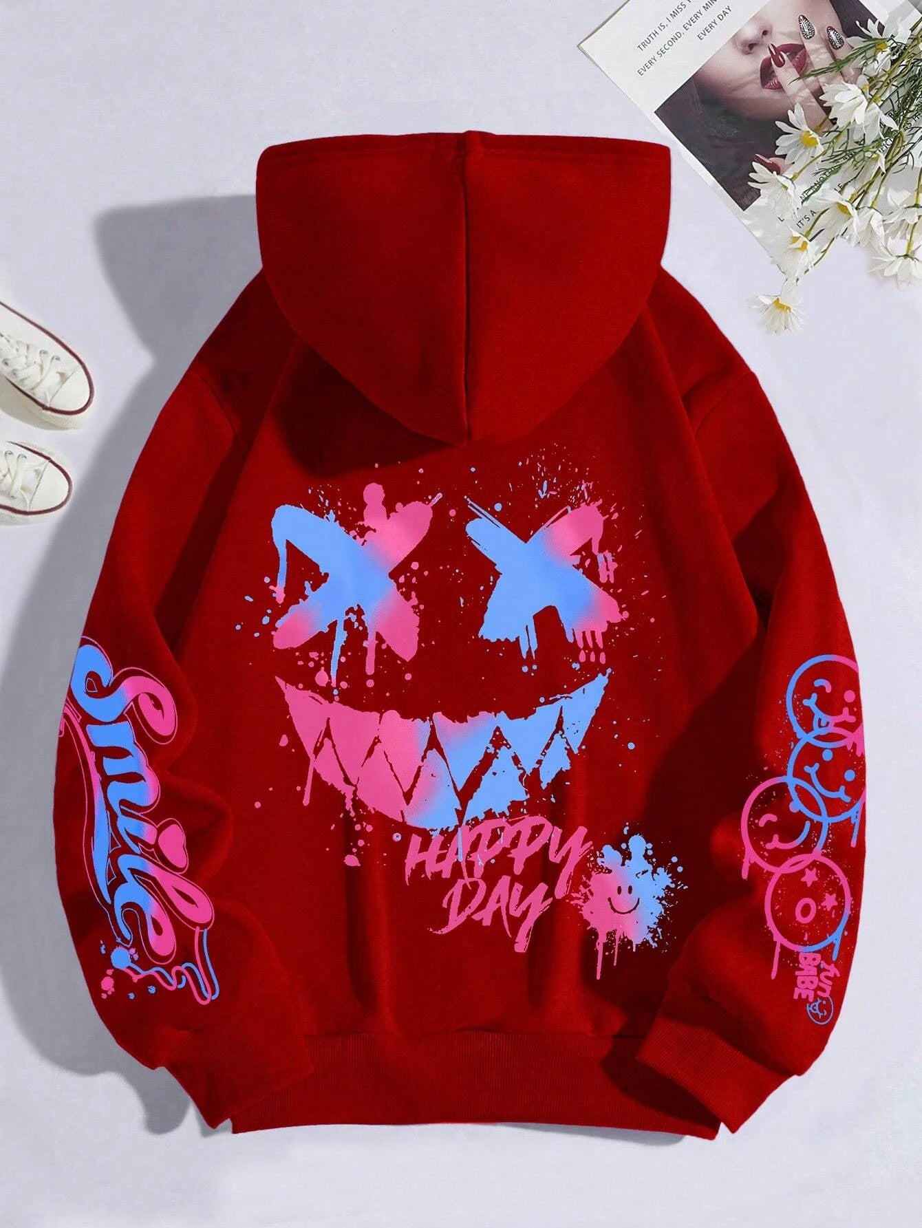 Graffiti Print Hoodie