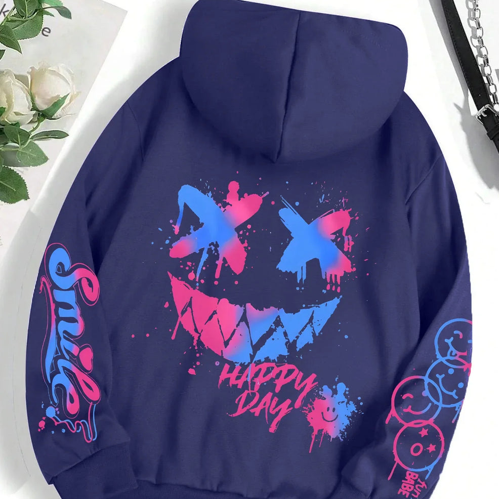 Graffiti Print Hoodie