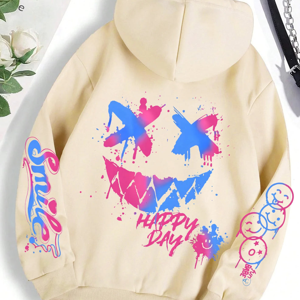 Graffiti Print Hoodie