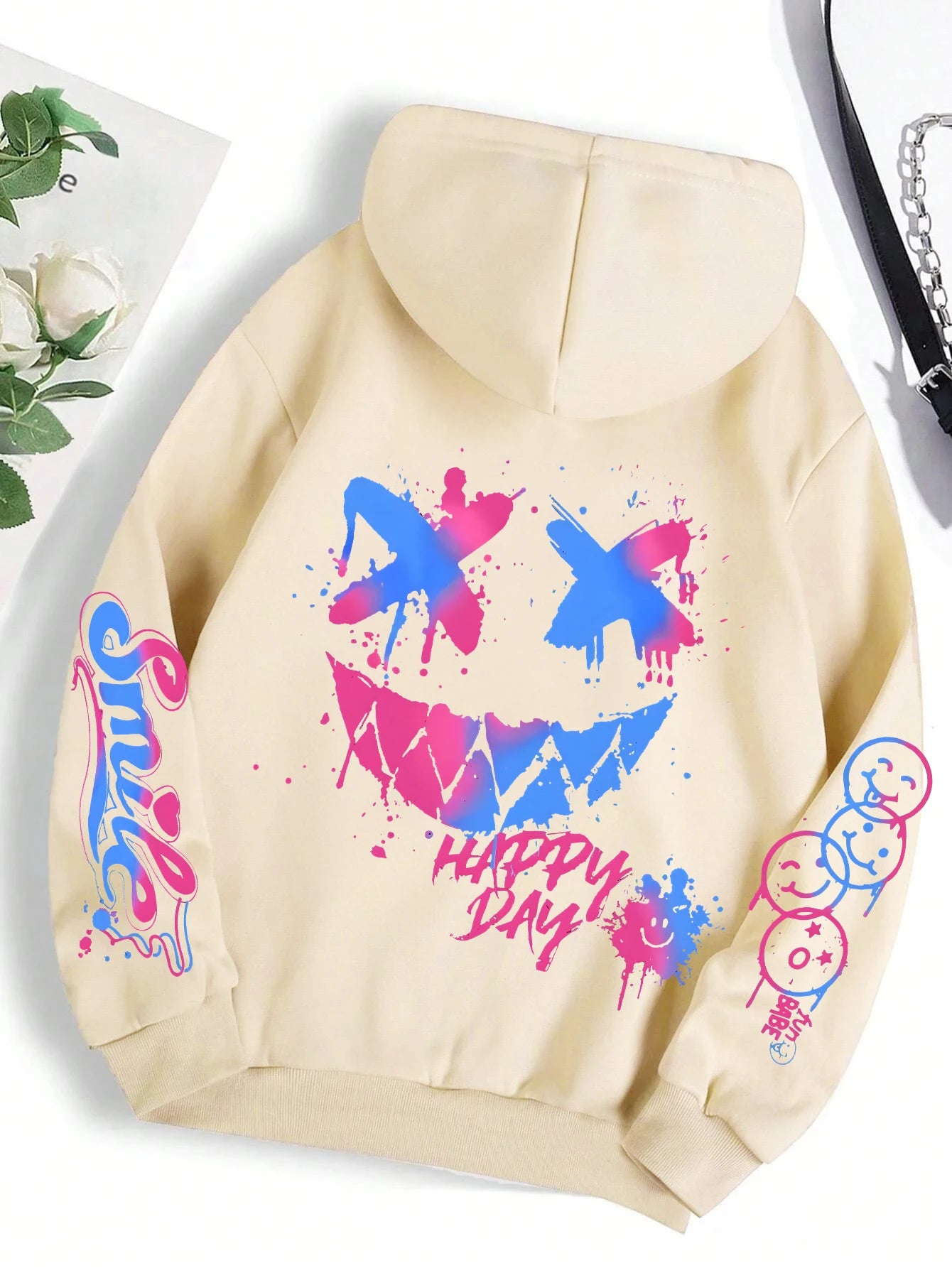 Graffiti Print Hoodie