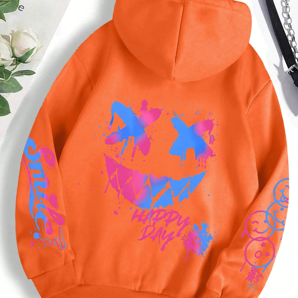 Graffiti Print Hoodie