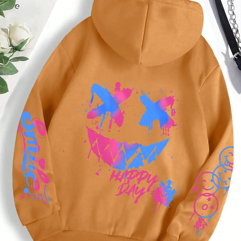 Graffiti Print Hoodie