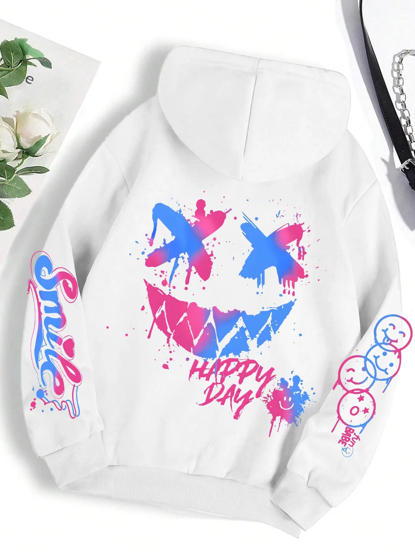 Graffiti Print Hoodie