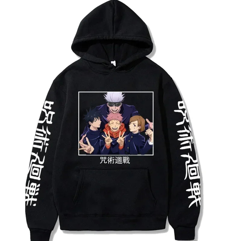 Anime Print Hoodie