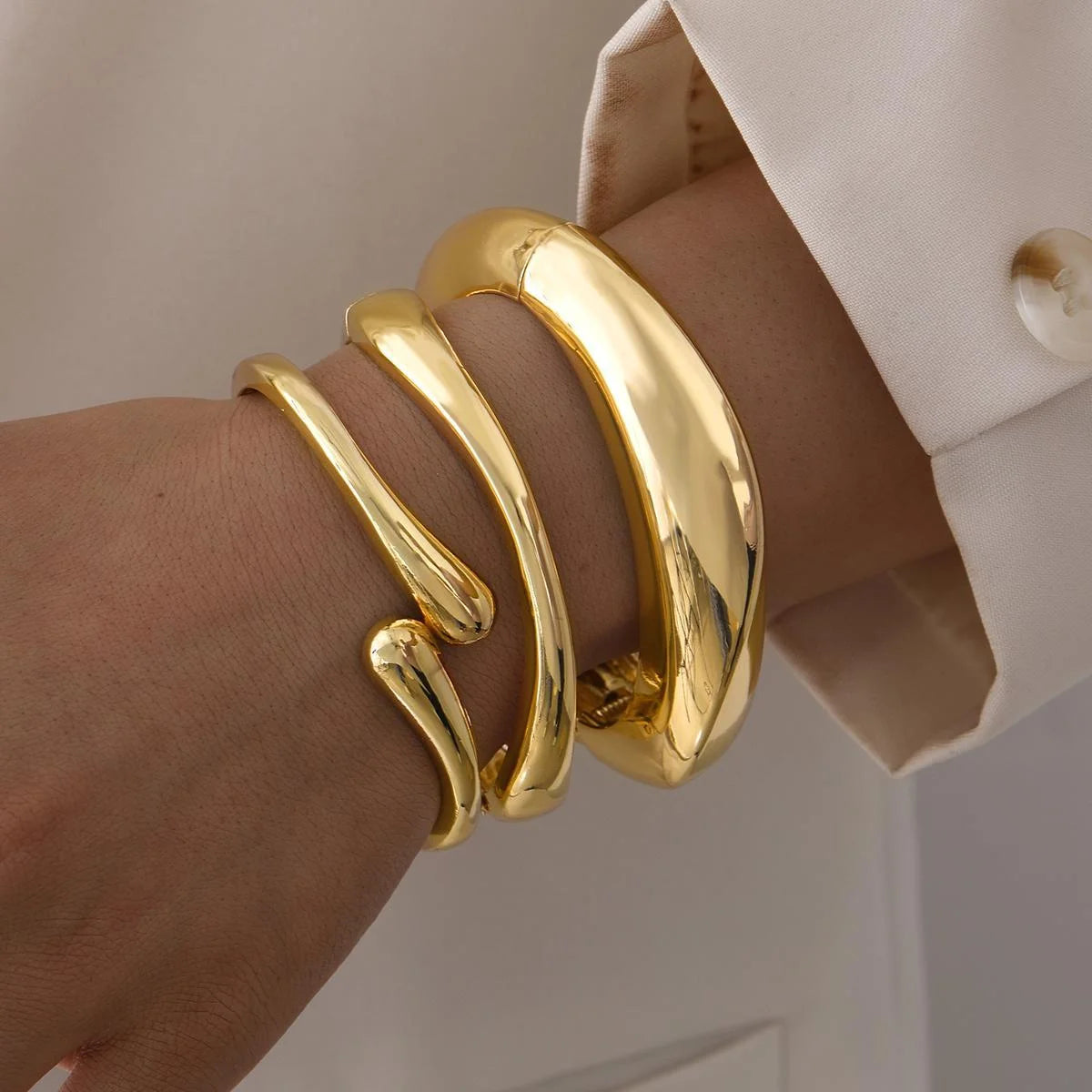 Chunky Gold Bangles