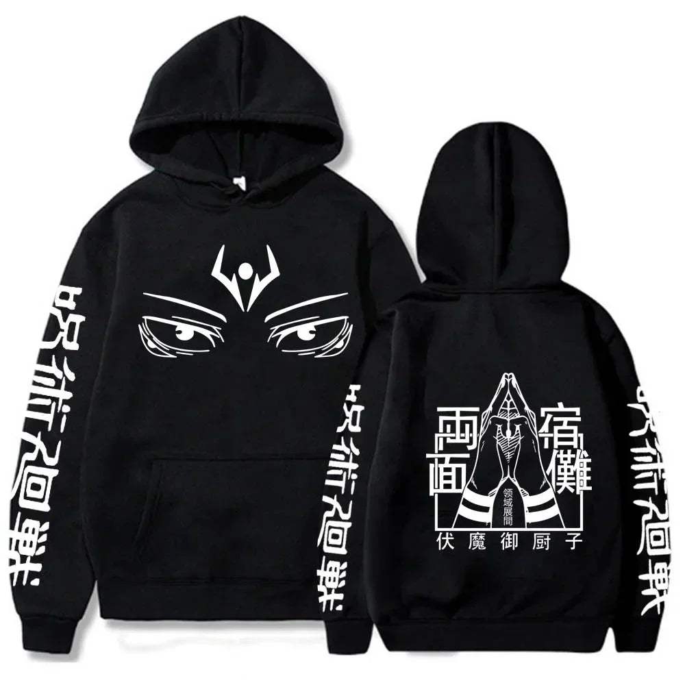 Anime Print Hoodie
