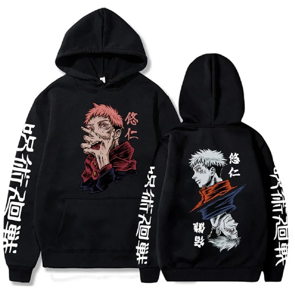 Anime Print Hoodie