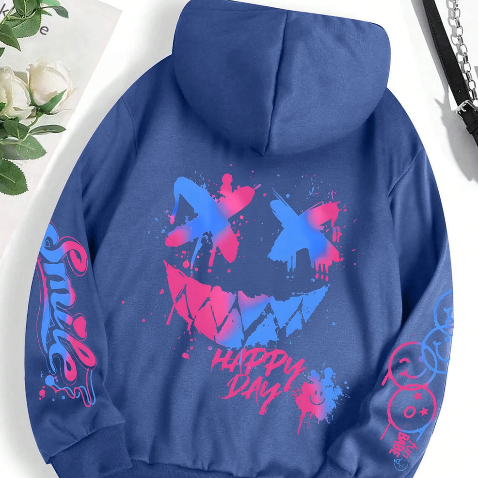 Graffiti Print Hoodie