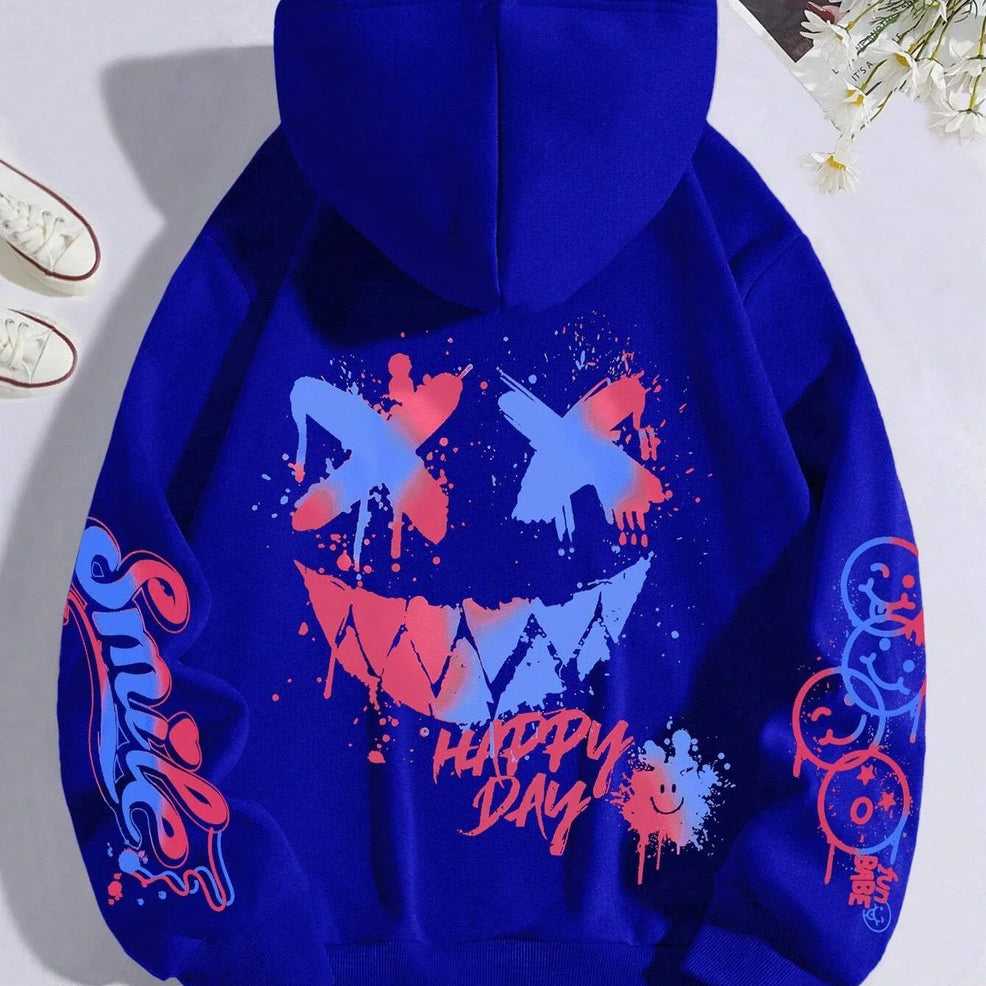 Graffiti Print Hoodie
