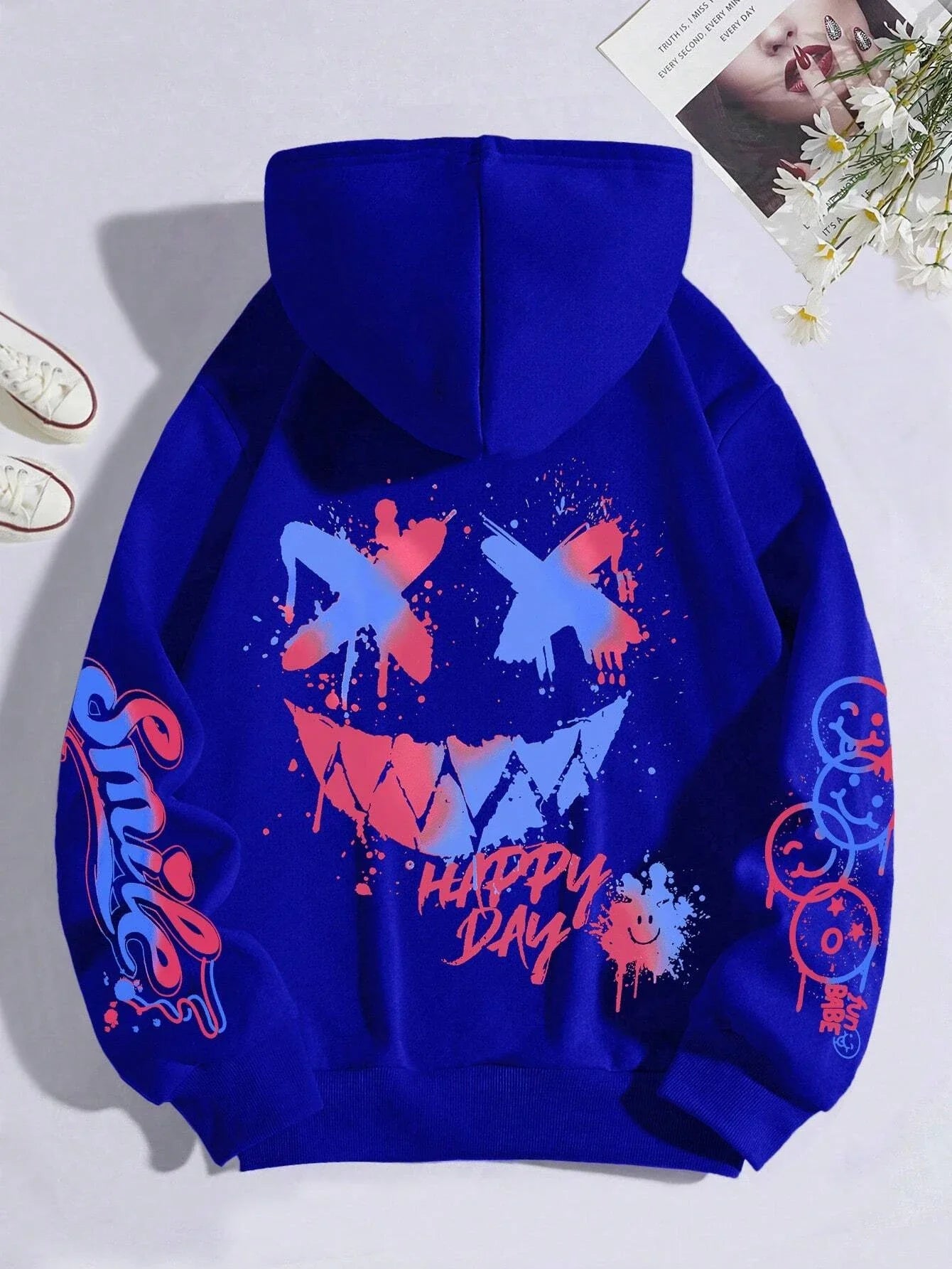 Graffiti Print Hoodie