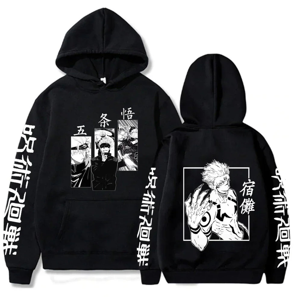 Anime Print Hoodie