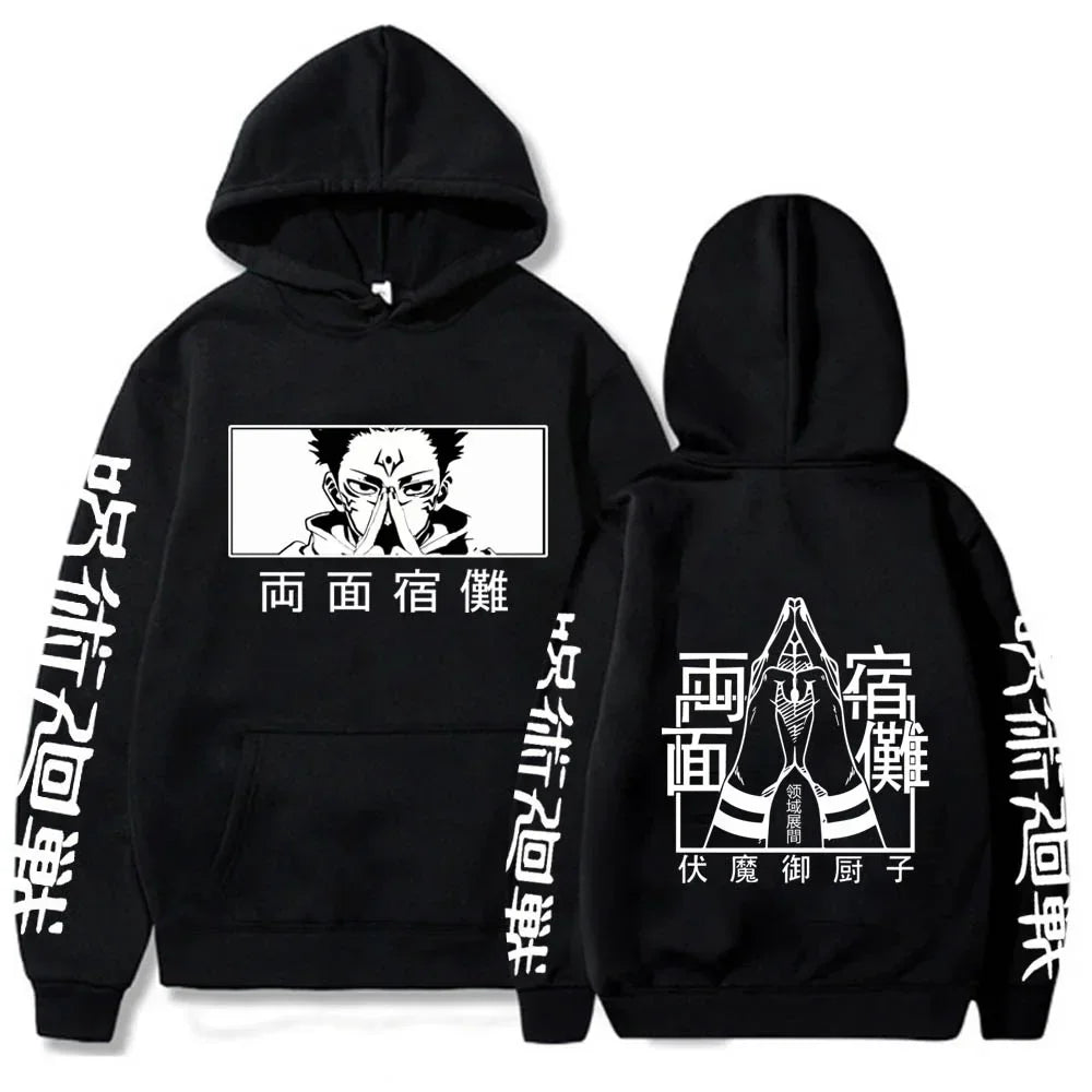 Anime Print Hoodie