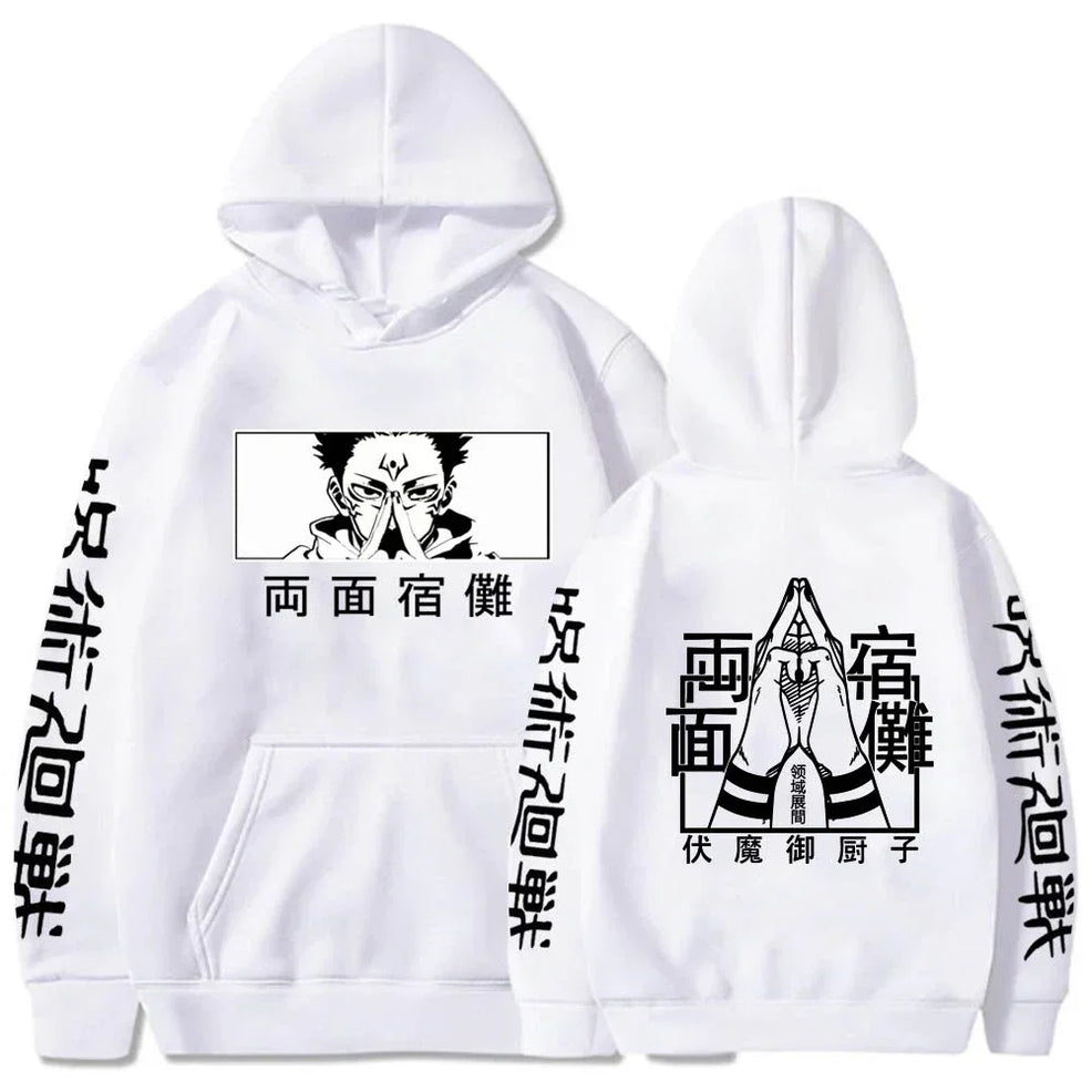 Anime Print Hoodie