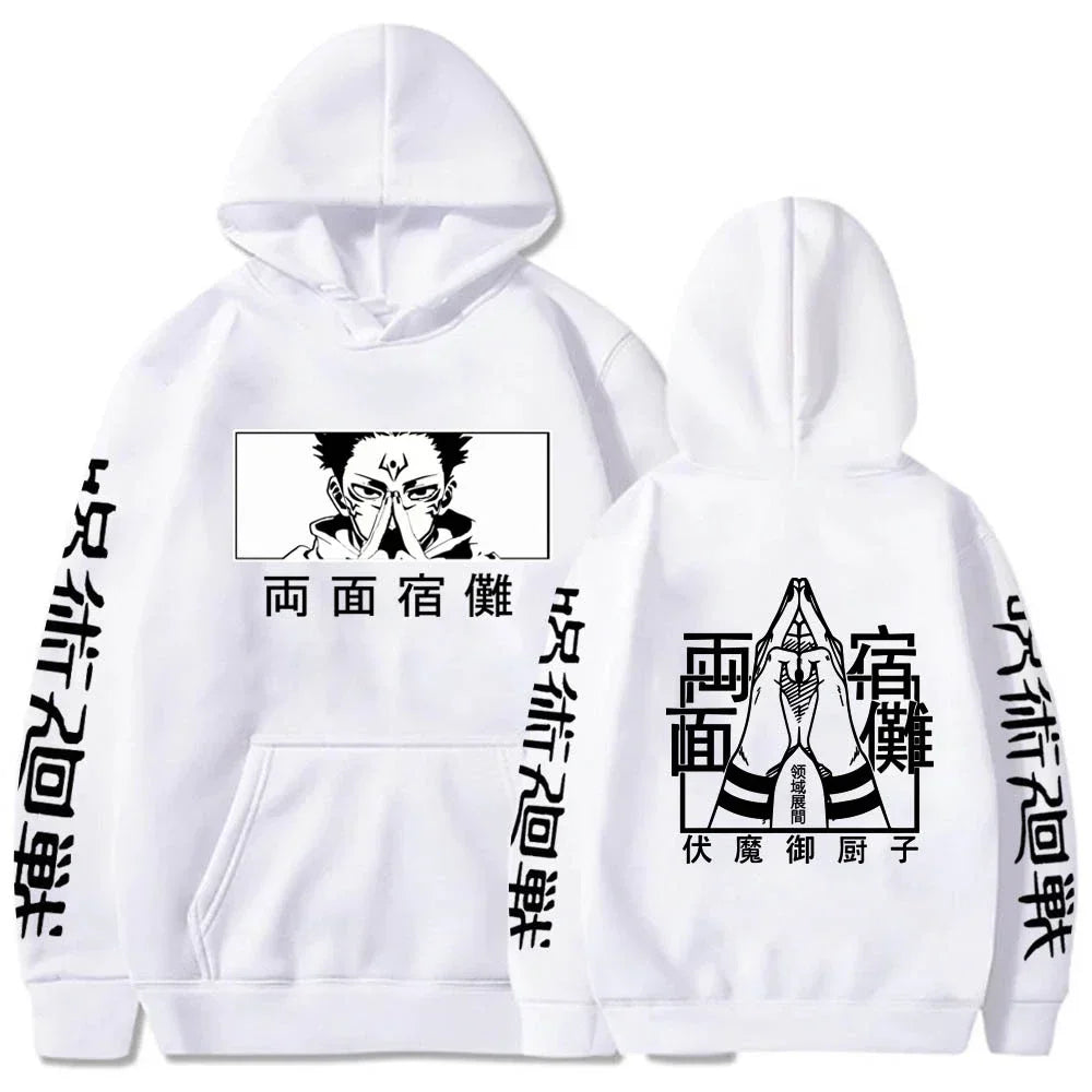 Anime Print Hoodie