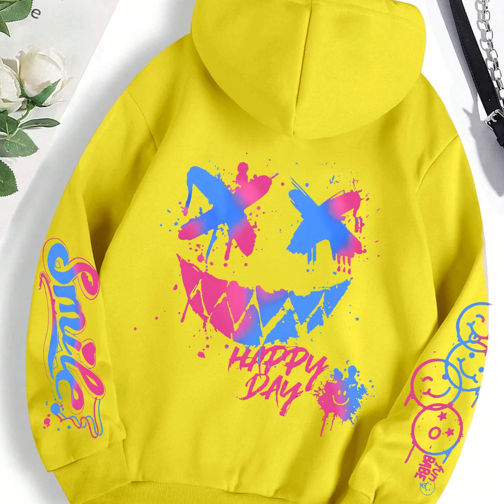 Graffiti Print Hoodie