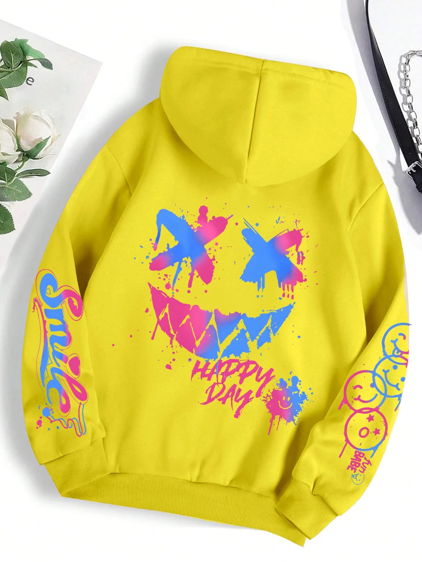 Graffiti Print Hoodie