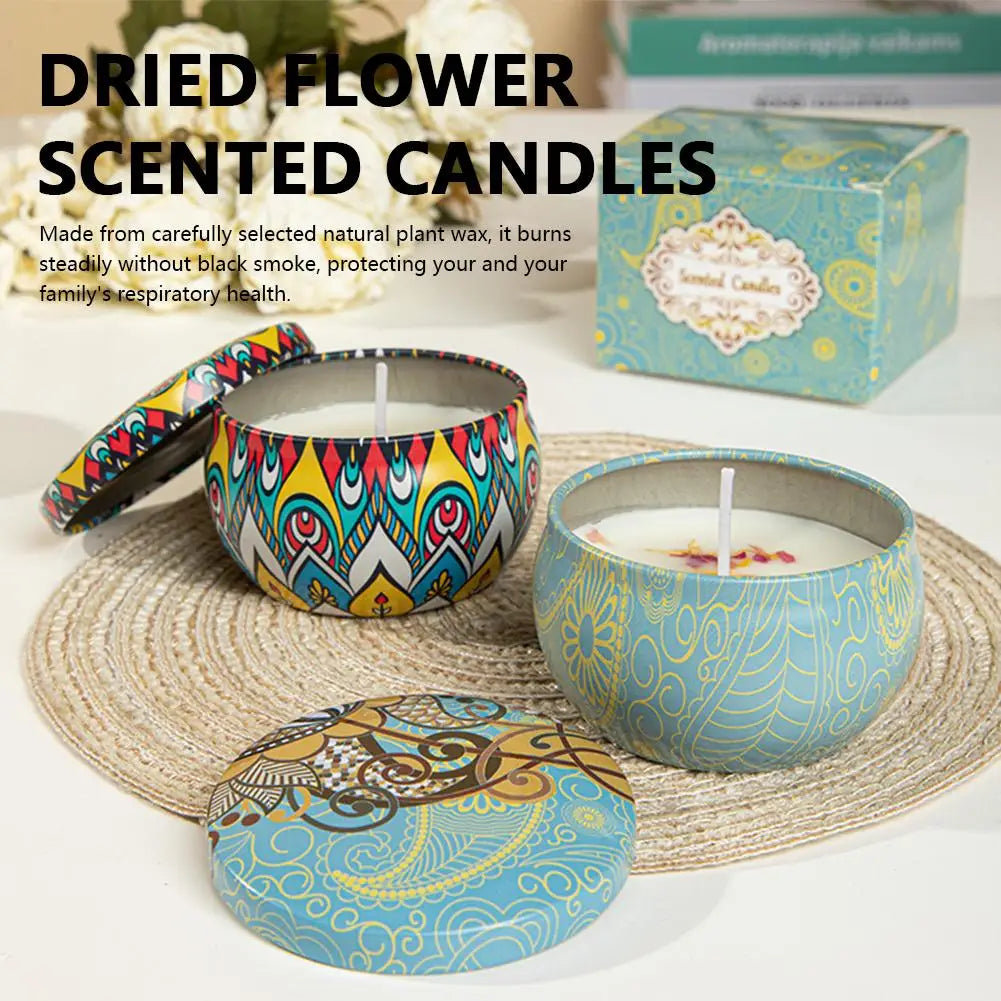 Vintage Floral Candle